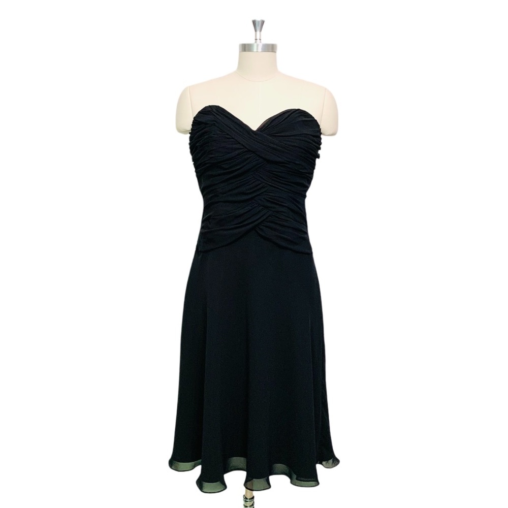 White House Black Market Black Strapless Dress